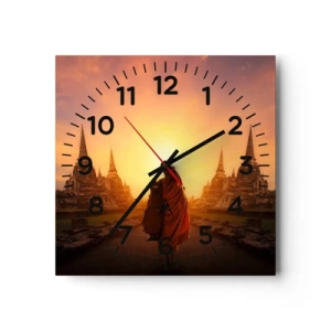 Horloge murale - Pendule murale - En paix pour l'éternité - 40x40 cm