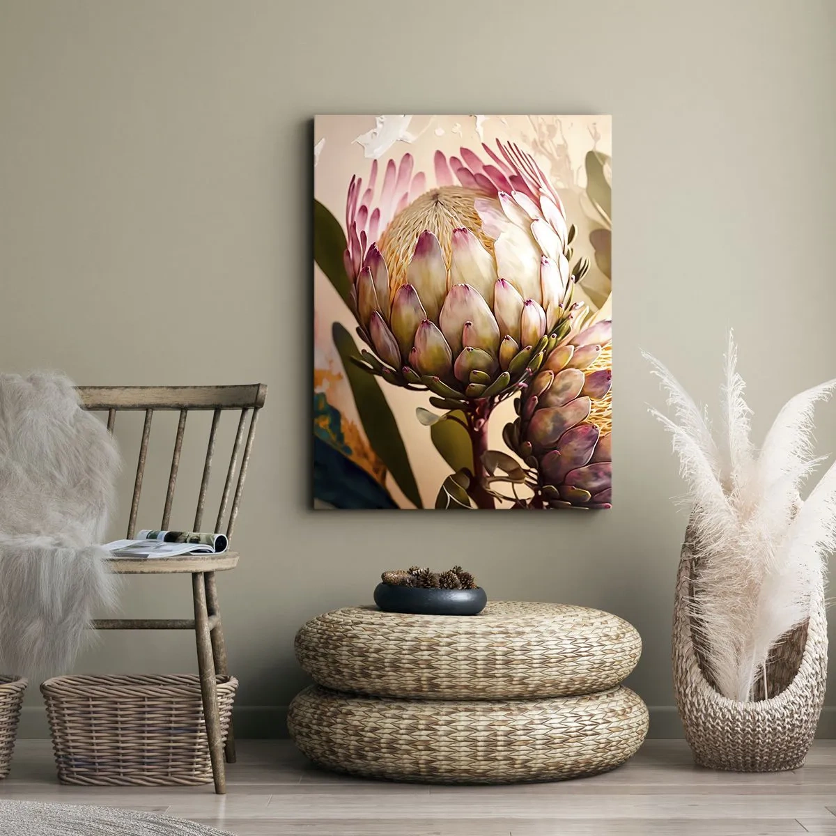 Impression sur toile - Image sur toile - Tendrement embrassé - 55x100 cm