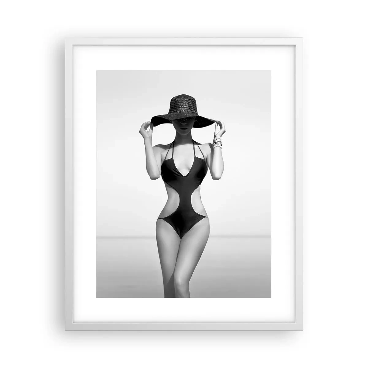 Affiche dans un cadre blanc - Poster - Mon prénom? Élégance - 40x50 cm