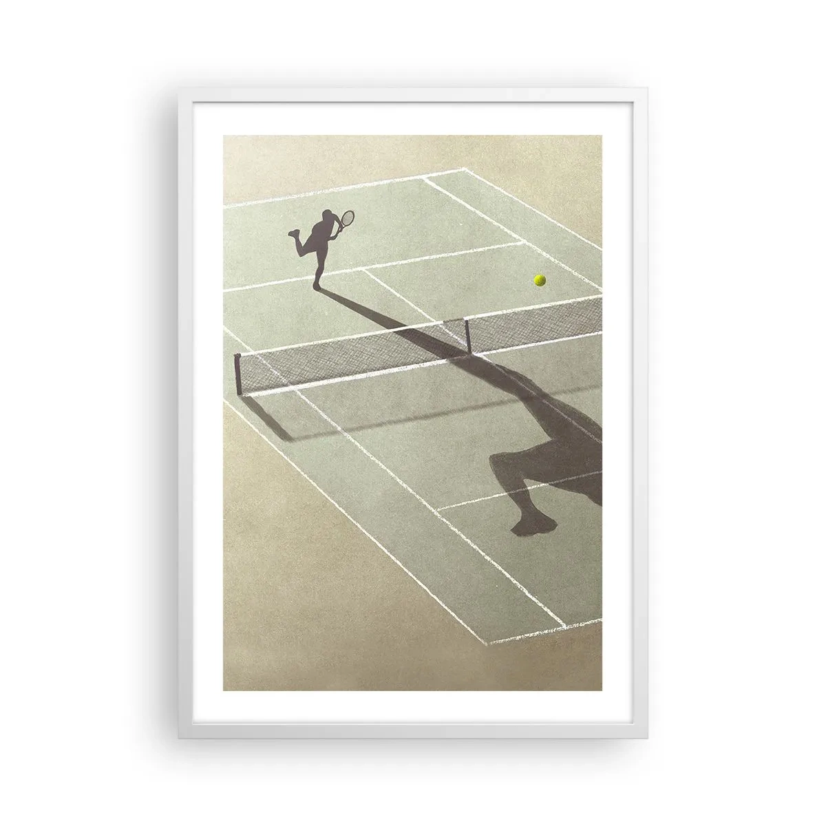 Affiche dans un cadre blanc - Poster - Dépassement de soi - 50x70 cm