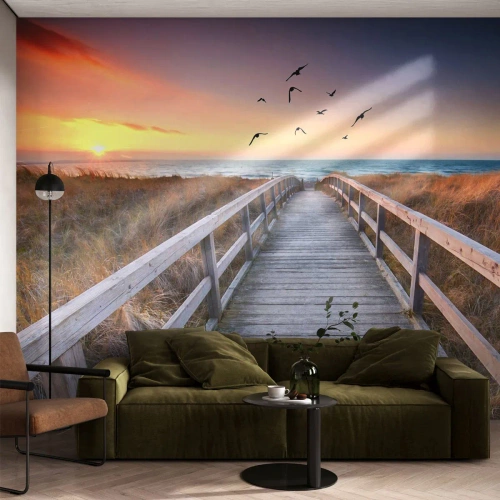Papier Peint Autocollant Deluxe Sticker - Envol des espaces - Paysage, Mer, Plage - 100x70 cm