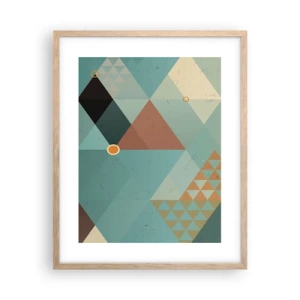 Affiche dans un chêne clair - Poster - Unité de la multiplicité, multiplicité de l'unité - 40x50 cm