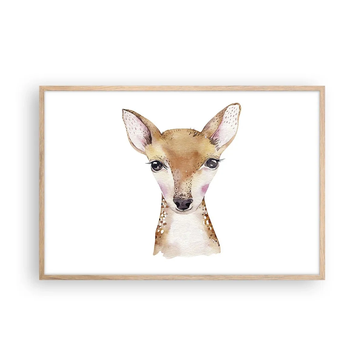 Affiche dans un chêne clair - Poster - L'innocence de la nature - 91x61 cm