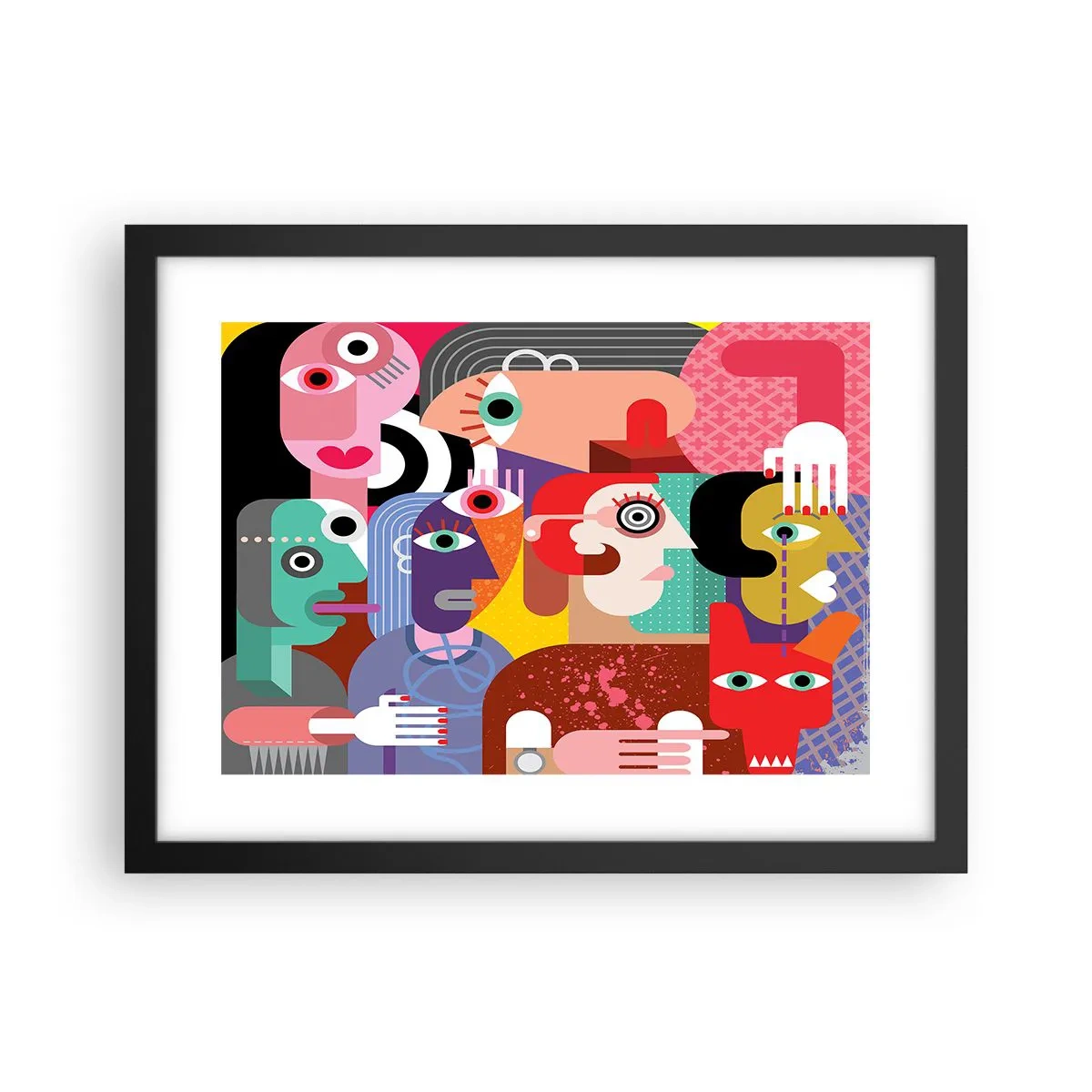 Affiche dans un cadre noir - Poster - Nous par M. Picasso - 40x30 cm