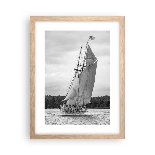 Affiche dans un chêne clair - Poster - Frères du vent - 30x40 cm