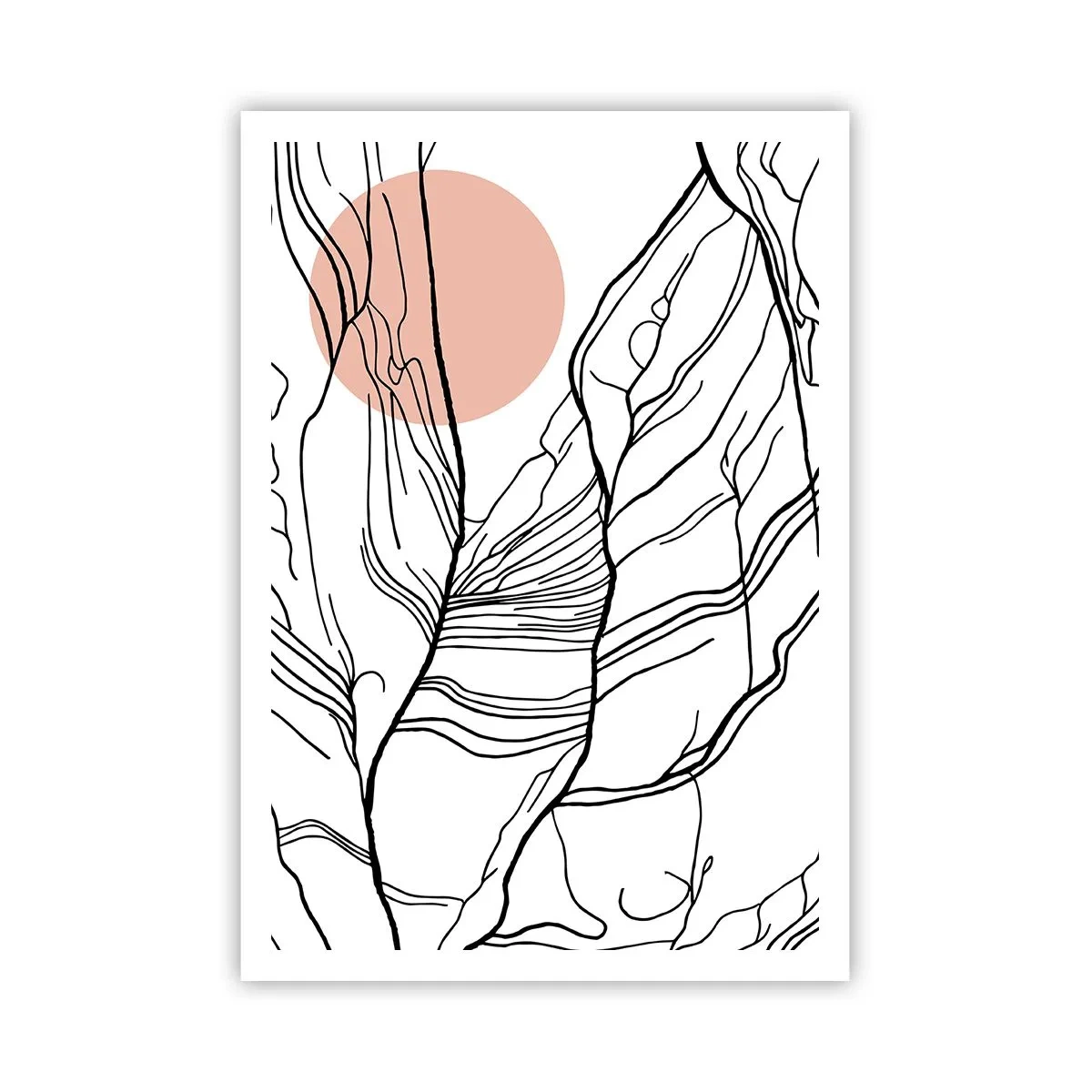 Affiche - Poster - Dans un réseau de brindilles - 70x100 cm