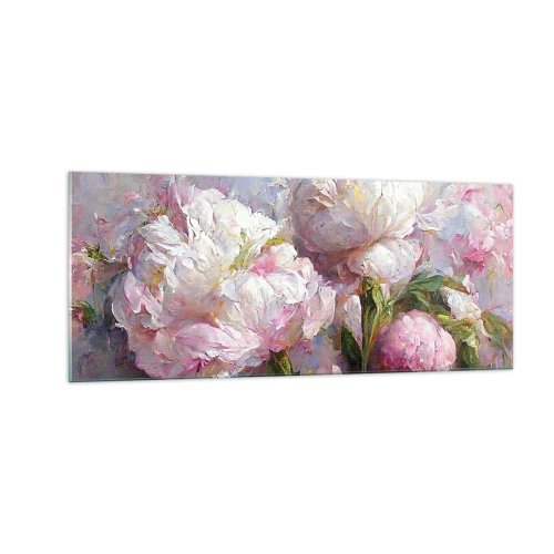 Impression sur verre - Image sur verre - Un bouquet plein de vie - 100x40 cm