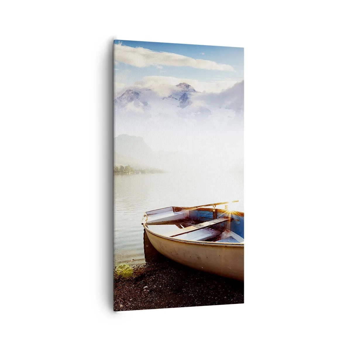 Impression sur toile - Image sur toile - Au bord de la grande et limpide eau - 65x120 cm