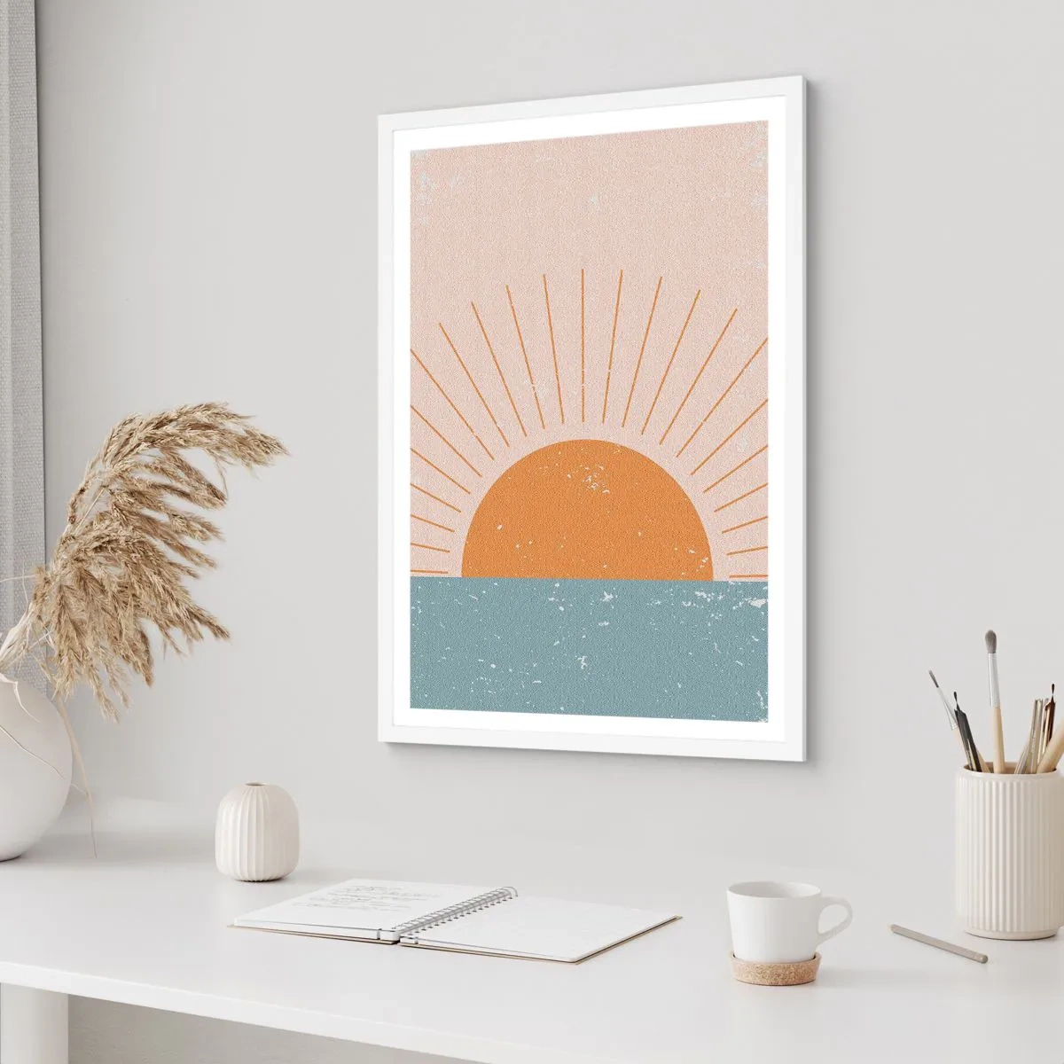 Affiche dans un cadre blanc - Poster - Un miracle au quotidien - 70x100 cm