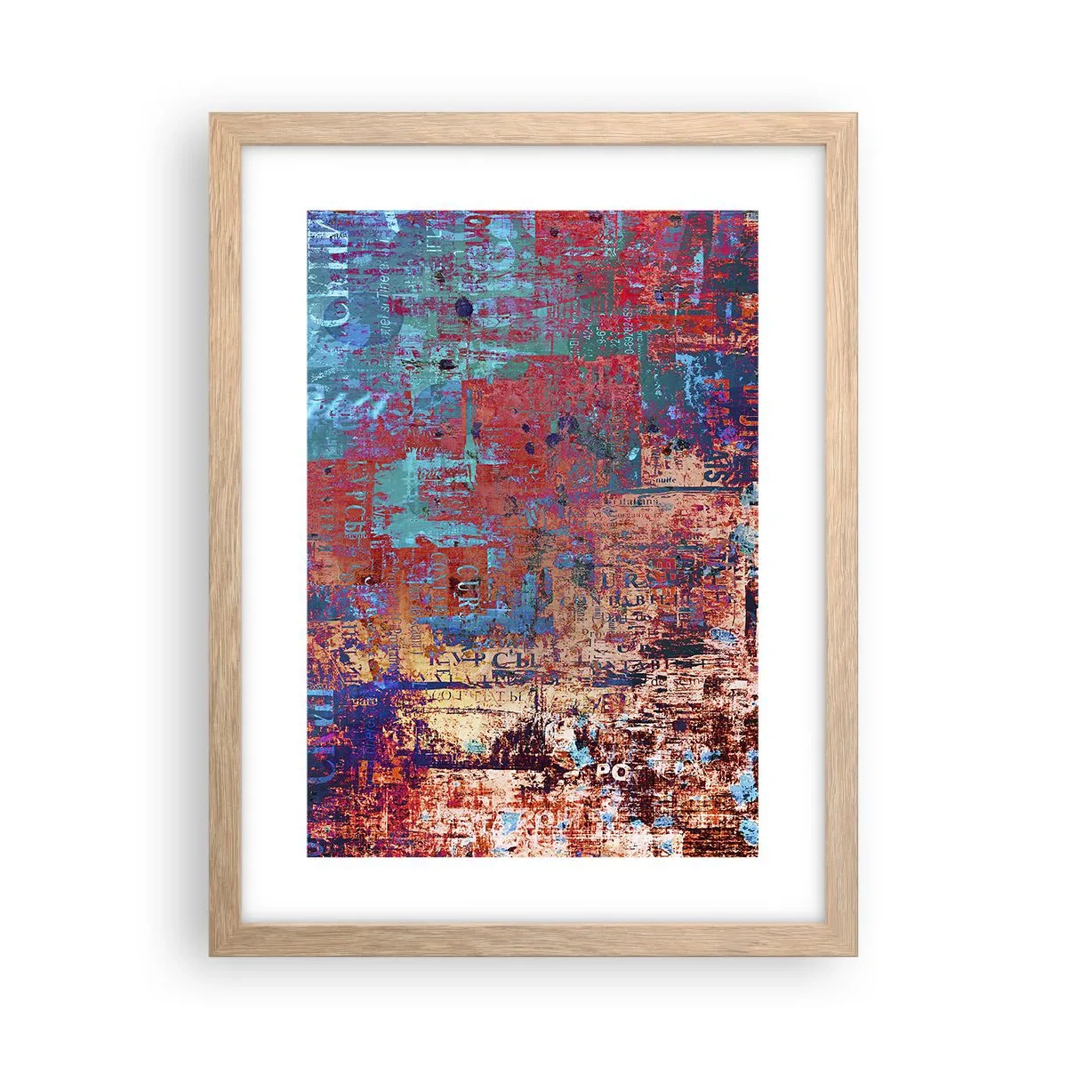 Affiche dans un chêne clair - Poster - Mémoire et oubli - 30x40 cm