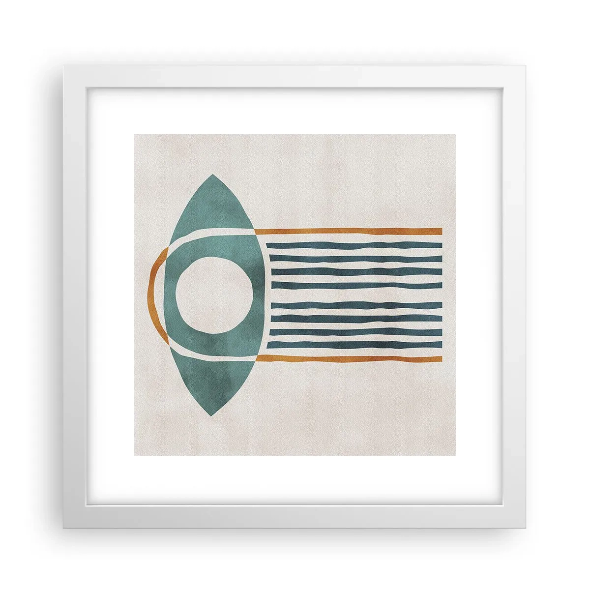 Affiche dans un cadre blanc - Poster - Signes et rituels - 30x30 cm