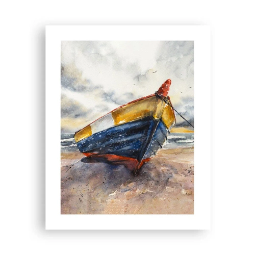 Affiche - Poster - Repos sur le rivage - 40x50 cm