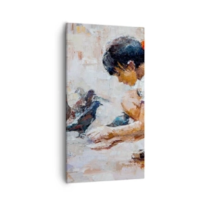 Impression sur toile - Image sur toile - Les plus petits et les plus gentils - 55x100 cm
