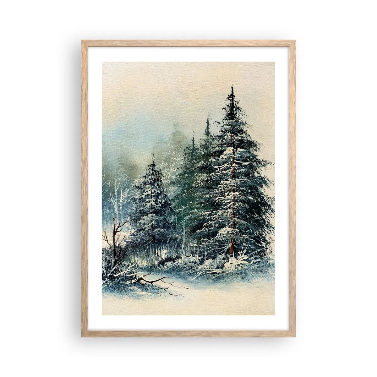 Affiche dans un chêne clair - Poster - Prêt pour les fêtes - 50x70 cm