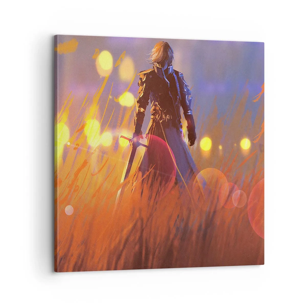 Impression sur toile - Image sur toile - Chevalier errant - 60x60 cm