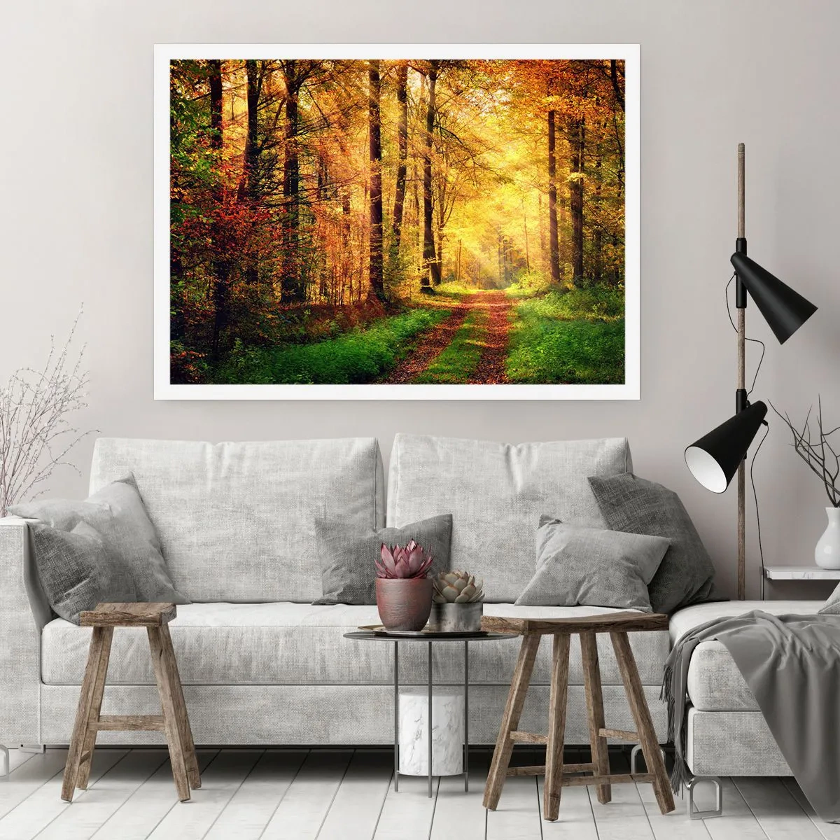 Affiche - Poster - Silence d'or en forêt - 70x50 cm