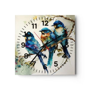 Horloge murale - Pendule murale - A-t-il été offensé ? - 30x30 cm