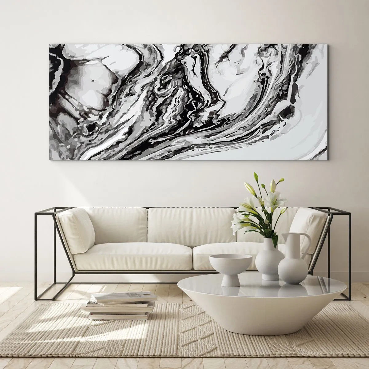 Impression sur verre - Image sur verre - Au début, c'était le chaos - 100x40 cm