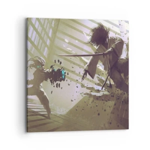 Impression sur toile - Image sur toile - Et tu peux être un samouraï - 70x70 cm