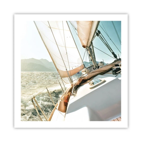 Affiche - Poster - Toutes voiles dehors - 60x60 cm