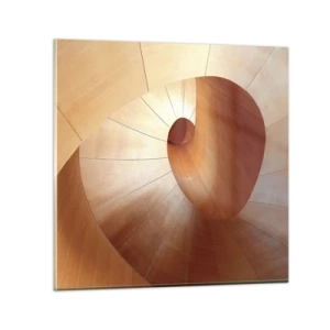 Impression sur verre - Image sur verre - Serpentin architectural - 40x40 cm