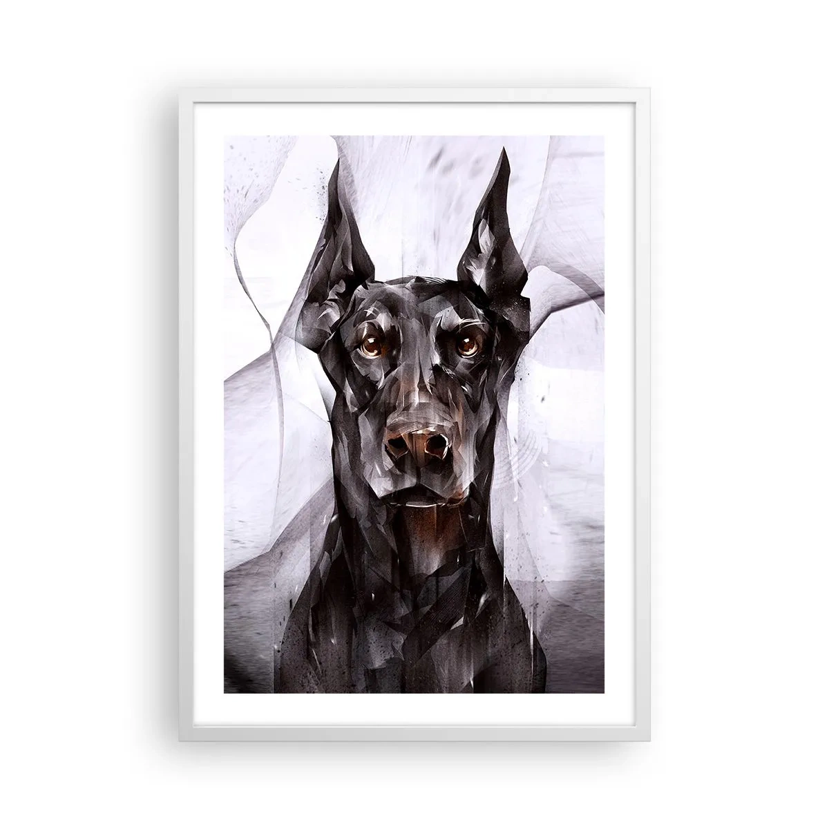 Affiche dans un cadre blanc - Poster - Né noble - 50x70 cm