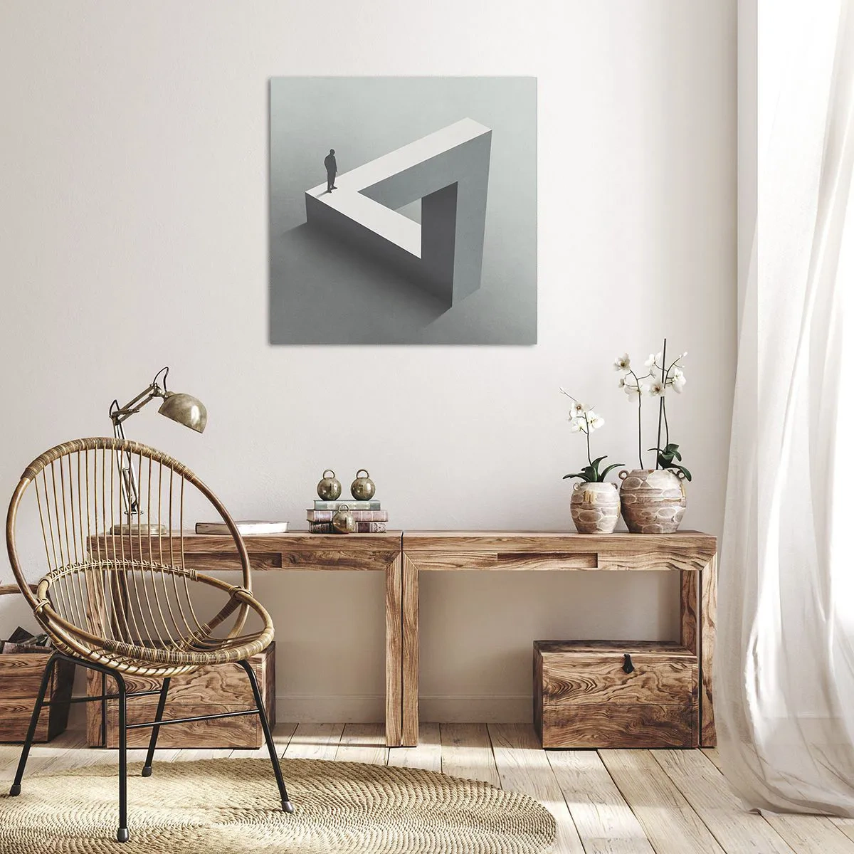 Impression sur toile - Image sur toile - Mais c'est possible - 70x70 cm