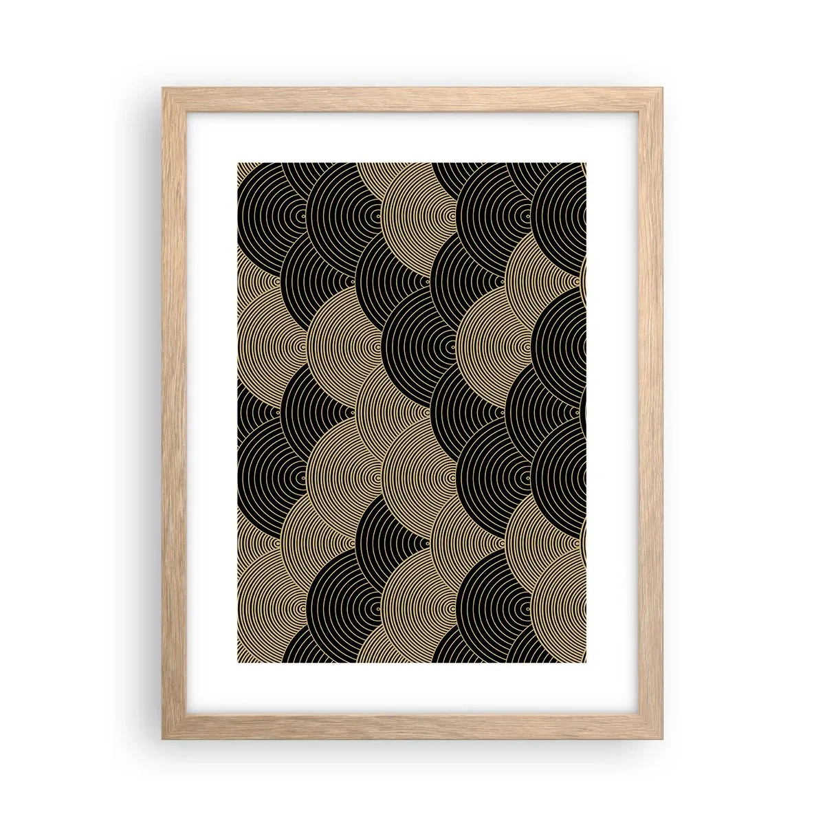 Affiche dans un chêne clair - Poster - Unité dans la multiplicité - 30x40 cm