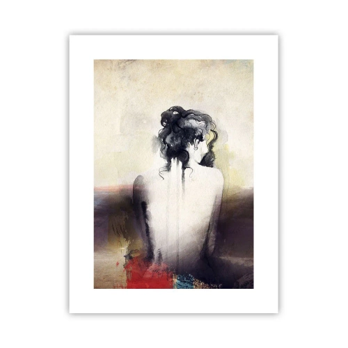 Affiche - Poster - Lignes lisses, formes ovales - 30x40 cm