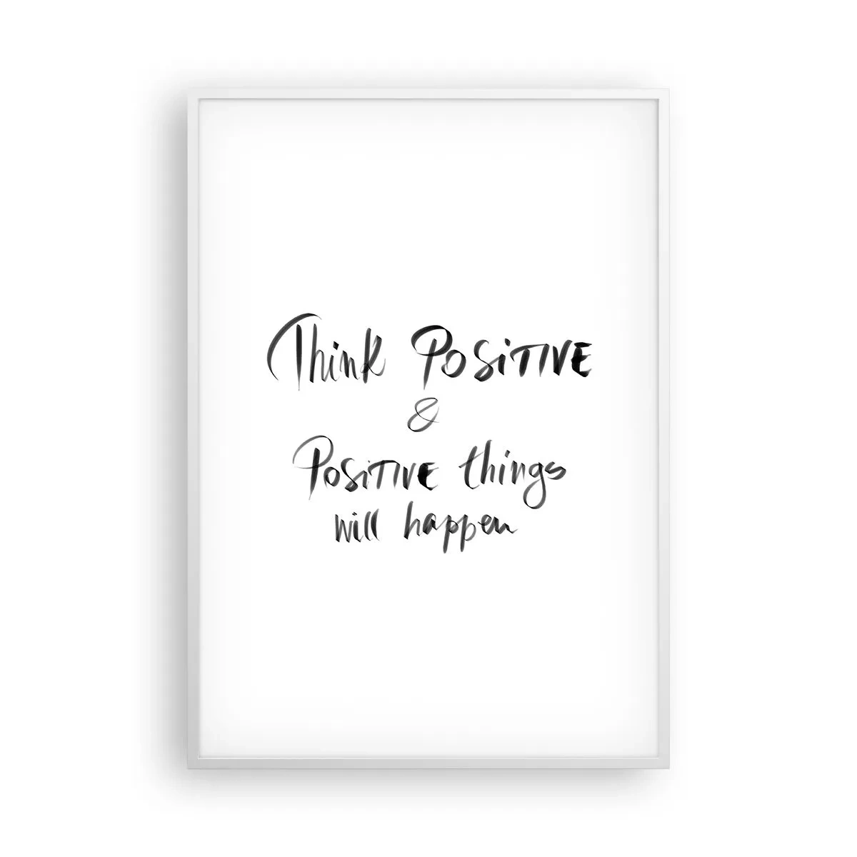 Affiche dans un cadre blanc - Poster - Comment vivre? - 70x100 cm