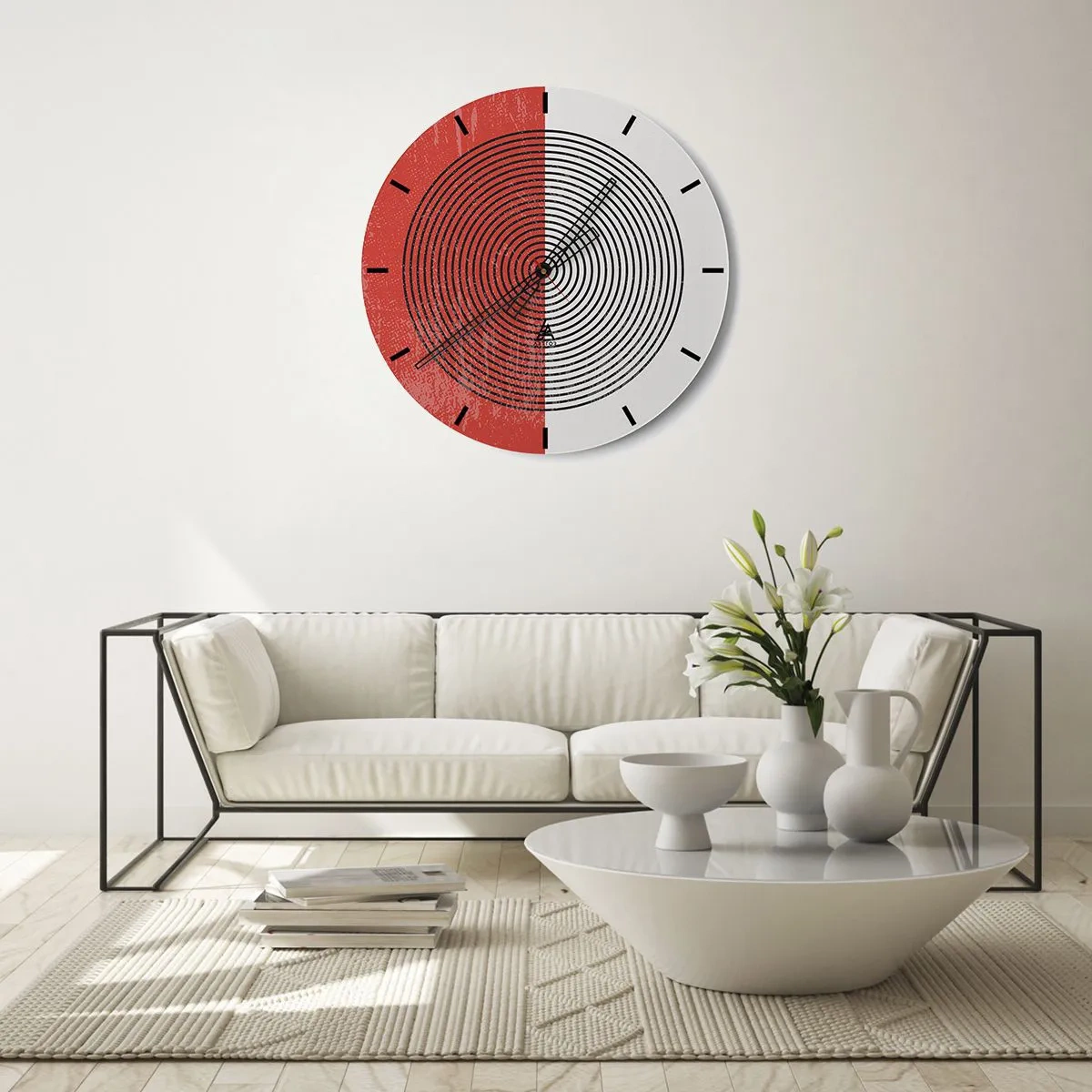 Horloge murale - Pendule murale - Dans le mille - 30x30 cm