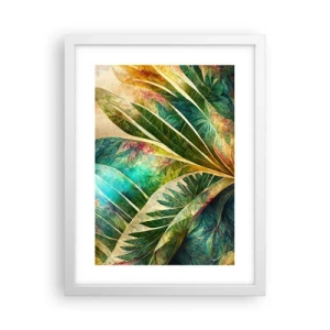 Affiche dans un cadre blanc - Poster - Les couleurs des tropiques - 30x40 cm