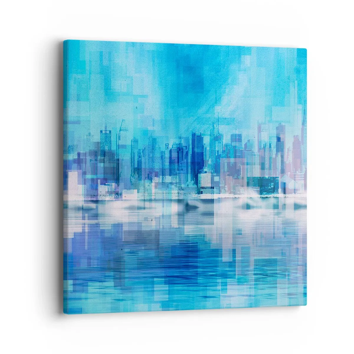 Impression sur toile - Image sur toile - Noyé dans le bleu - 40x40 cm