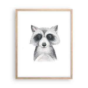 Affiche dans un chêne clair - Poster - Un moment pour s'émouvoir - 40x50 cm