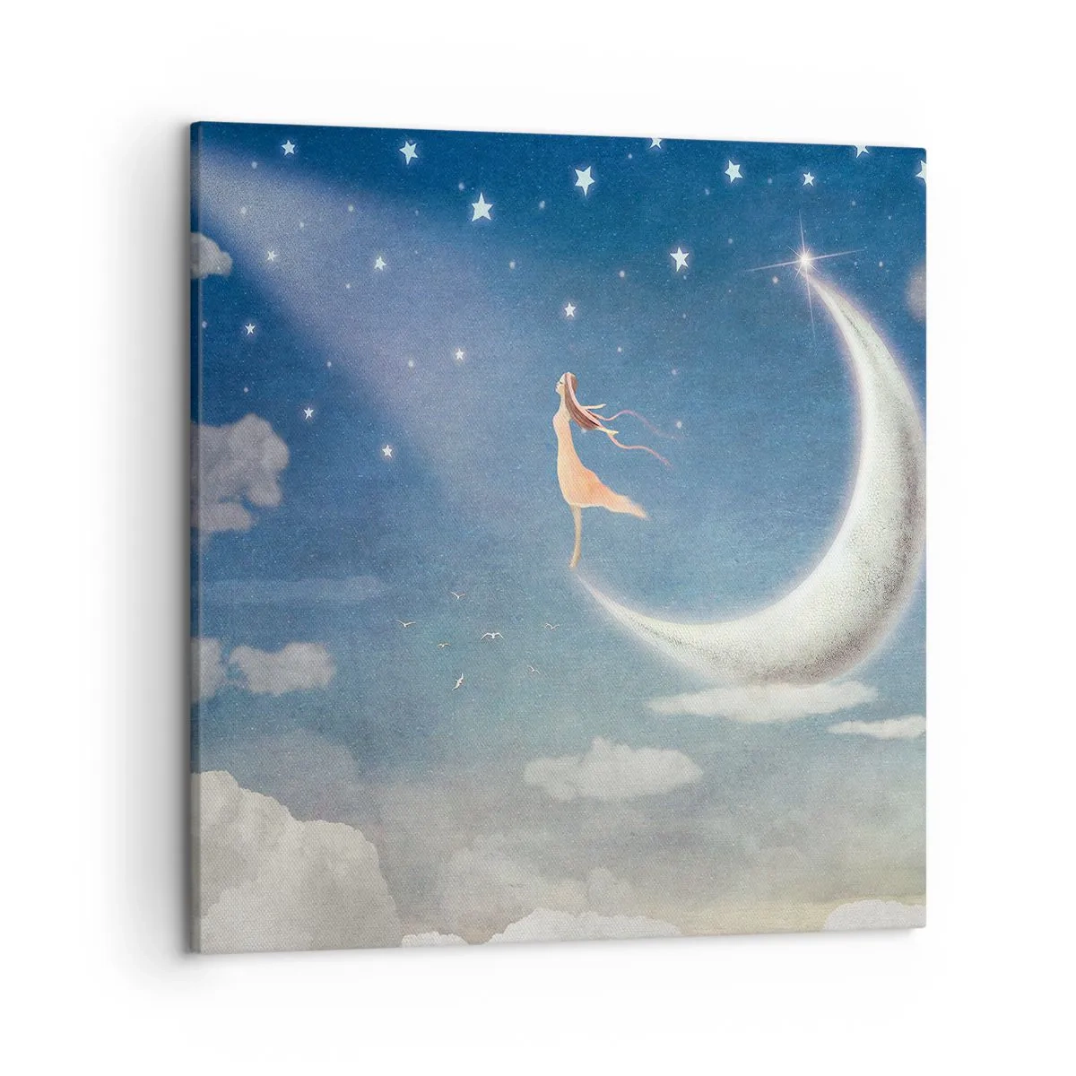 Impression sur toile - Image sur toile - Valise bleue - 50x50 cm