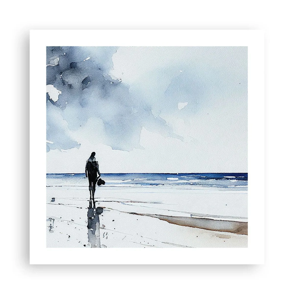 Affiche - Poster - Conversation avec la mer - 50x50 cm