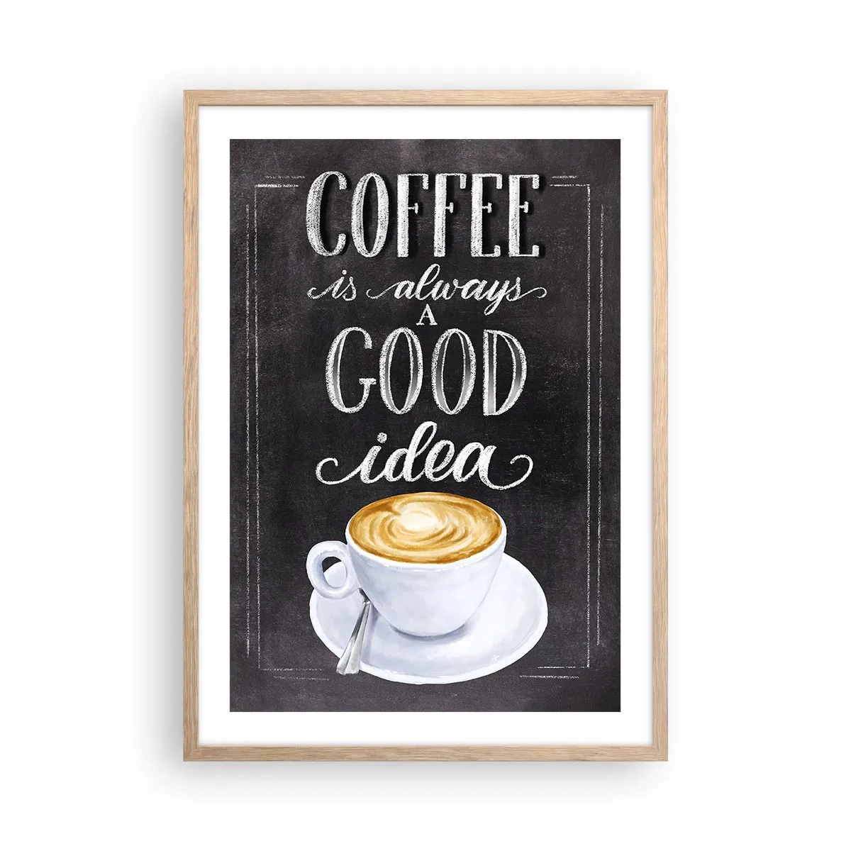 Affiche dans un chêne clair - Poster - Bien sûr! - 50x70 cm