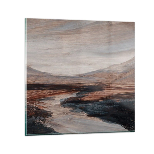 Impression sur verre - Image sur verre - Une vallée tranquille - 70x70 cm
