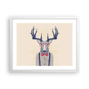 Affiche dans un cadre blanc - Poster - Une extravagance amusante - 50x40 cm