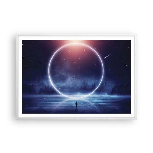 Affiche dans un cadre blanc - Poster - Ils sont déjà là... - 100x70 cm