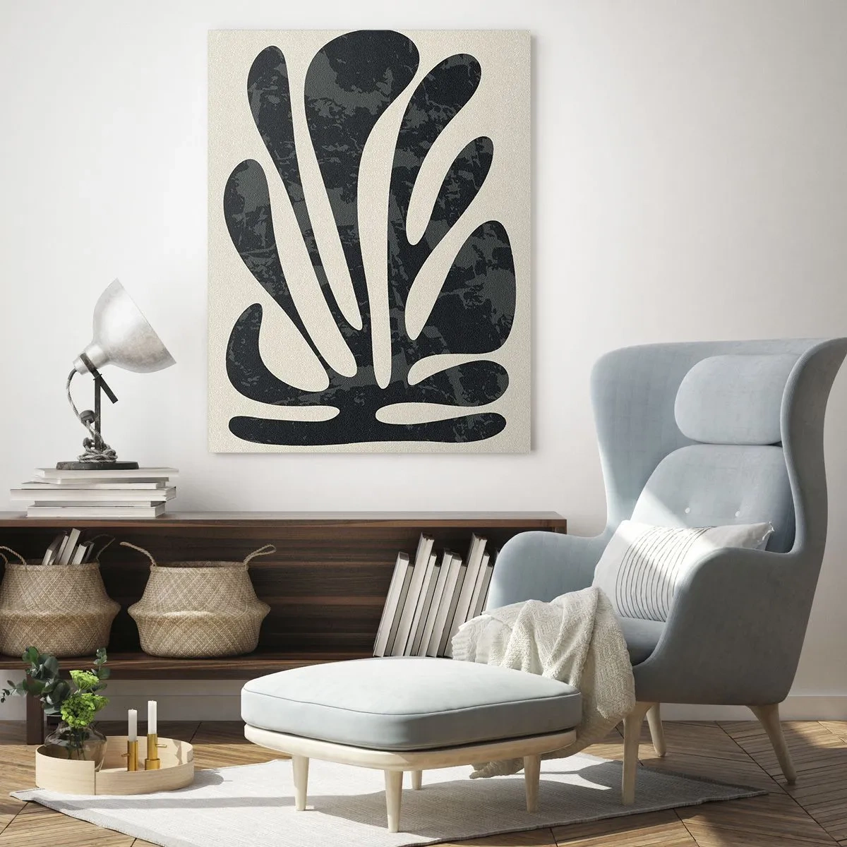 Impression sur verre - Image sur verre - Abstraction à plusieurs doigts - 70x100 cm