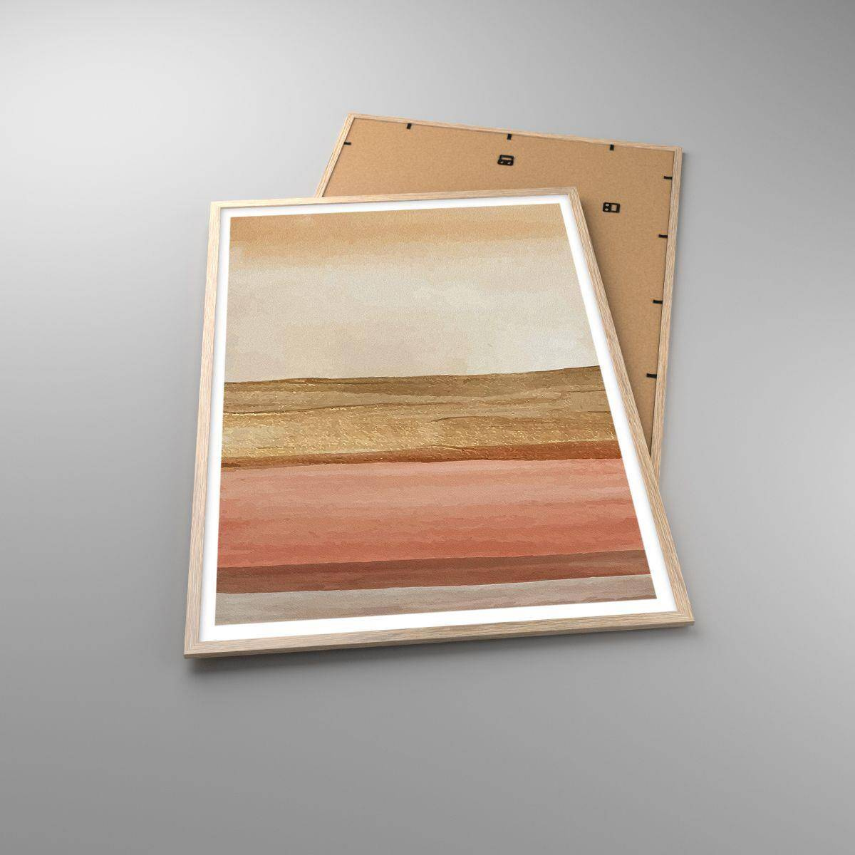 Affiche dans un chêne clair - Poster - Composition verticale - 70x100 cm