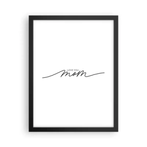 Affiche dans un cadre noir - Poster - Grand chamboulement - 30x40 cm