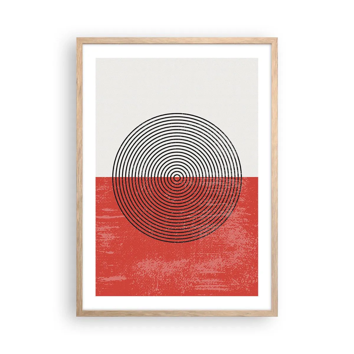 Affiche dans un chêne clair - Poster - Dans le mille - 50x70 cm