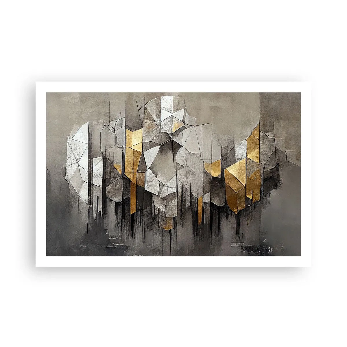 Affiche - Poster - Composition de glace et de lumière - 91x61 cm