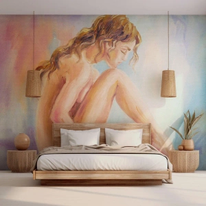 Papier Peint Photo Premium Sand - Acte de jeunesse - Femme, Corps, Modèle - 400x280 cm