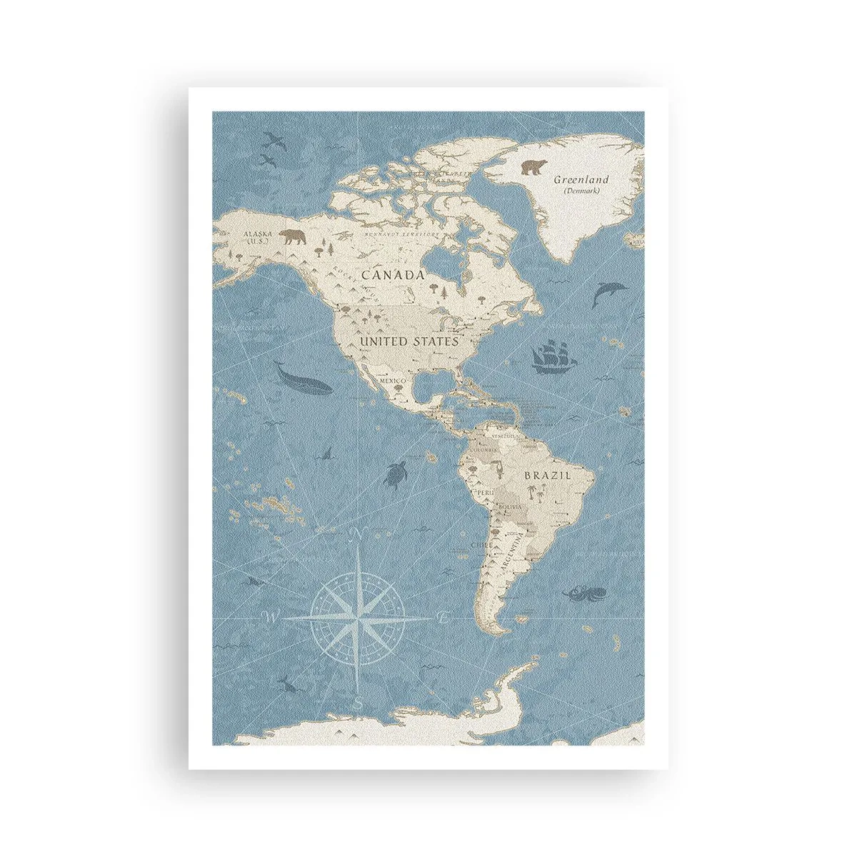 Affiche - Poster - Le monde à porter de main - 70x100 cm