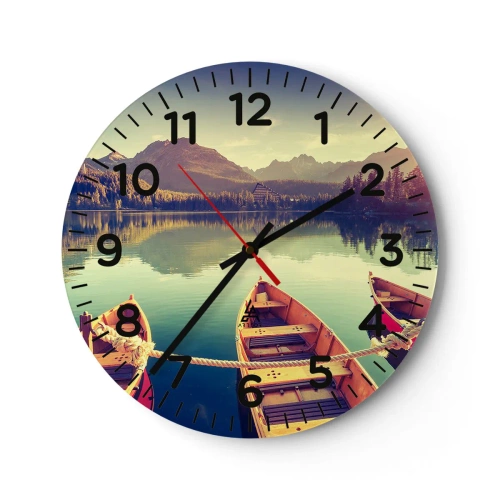 Horloge murale - Pendule murale - Vivre selon ses règles - 40x40 cm
