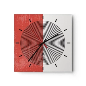 Horloge murale - Pendule murale - Dans le mille - 40x40 cm