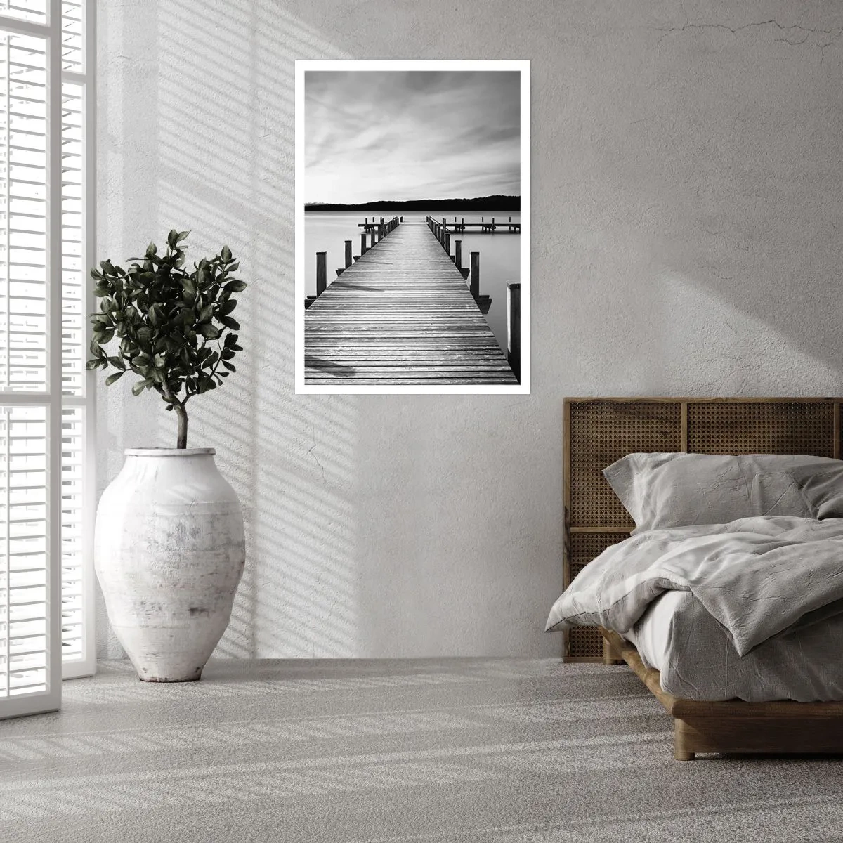 Affiche - Poster - Au point d'eau - la paix - 70x100 cm